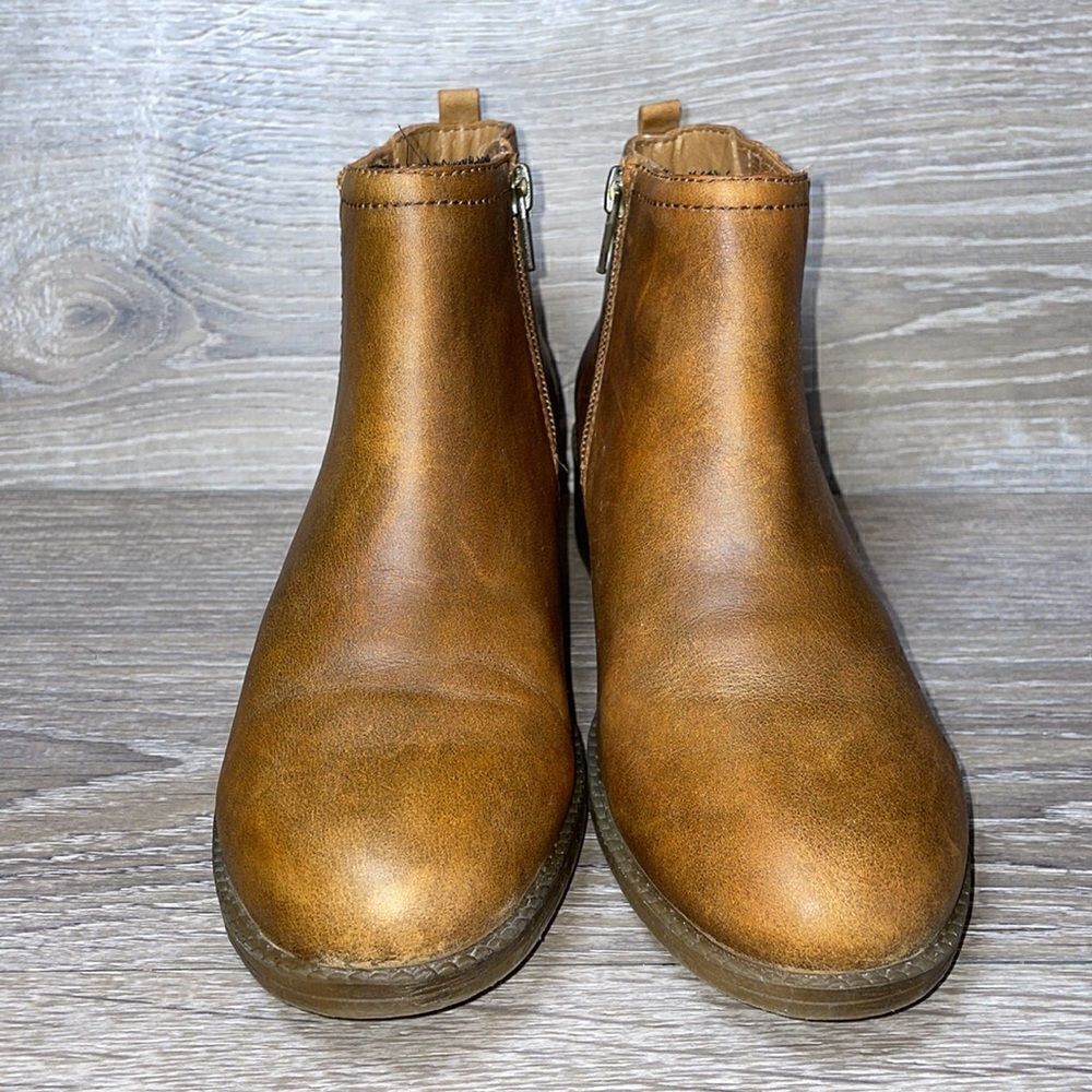 Sperry Juniper Bree Tan Leather Women’s Size 5.5M Side Zip Ankle Bootie - Picture 2 of 11